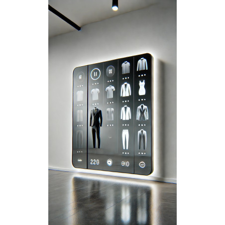 Miroir Connecté Rectangulaire - Technologie et Design Moderne